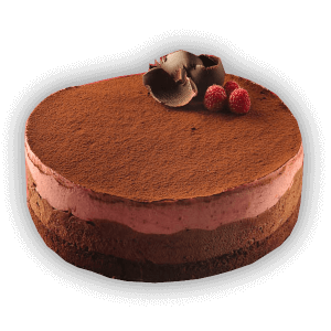Csoki-eper mousse torta